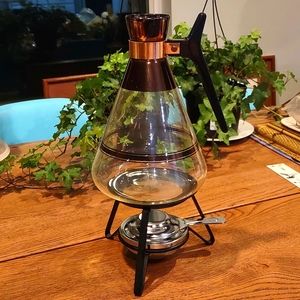 Inland Carafe Coffee Pot + Stand & Warmer, Copper